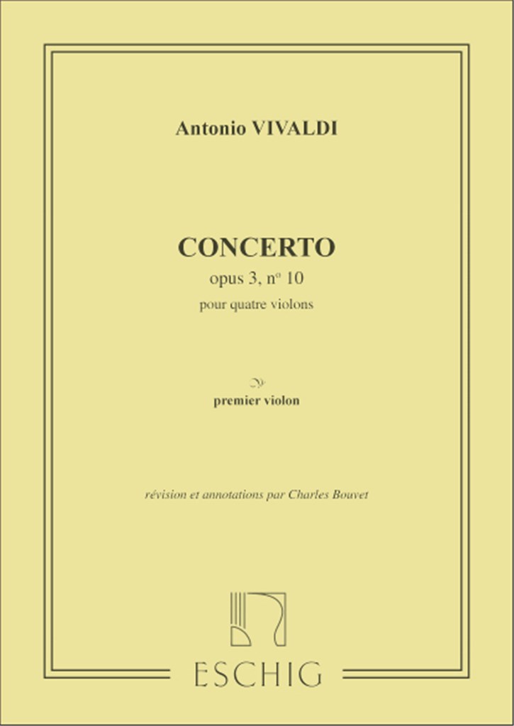 Concerto Op 3 N 10 4 Vl Violon 1